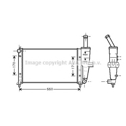 Photo Radiator, engine cooling PRASCO FTA2209