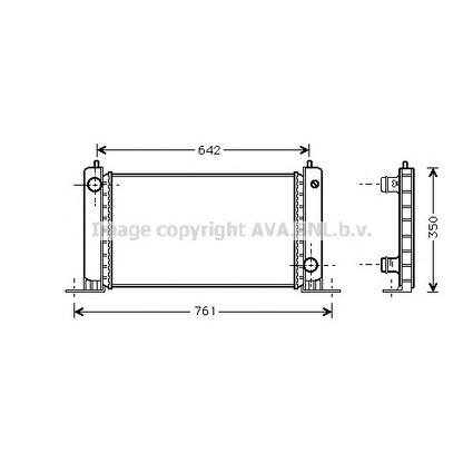 Photo Radiator, engine cooling PRASCO FTA2243