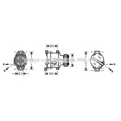 Photo Compressor, air conditioning PRASCO FTK103