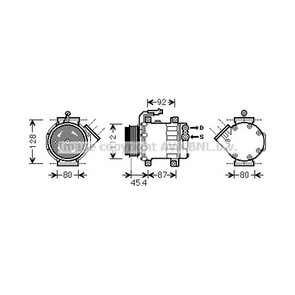 Photo Compressor, air conditioning PRASCO FTK366