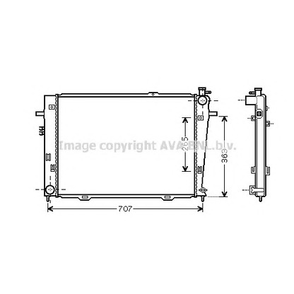 Foto Radiador, refrigeración del motor PRASCO HY2126