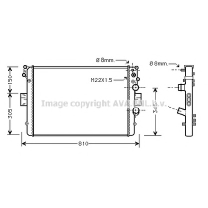 Photo Radiateur, refroidissement du moteur PRASCO IV2041