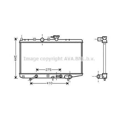 Photo Radiator, engine cooling PRASCO KA2034