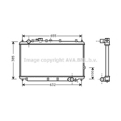 Photo Radiator, engine cooling PRASCO KA2114