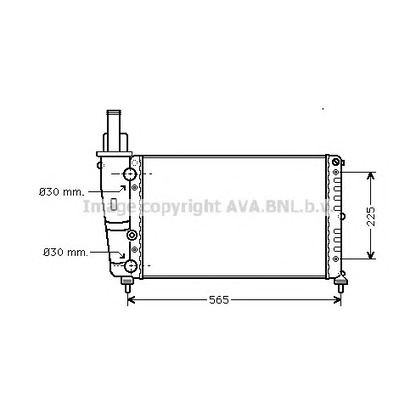 Photo Radiator, engine cooling PRASCO LC2065