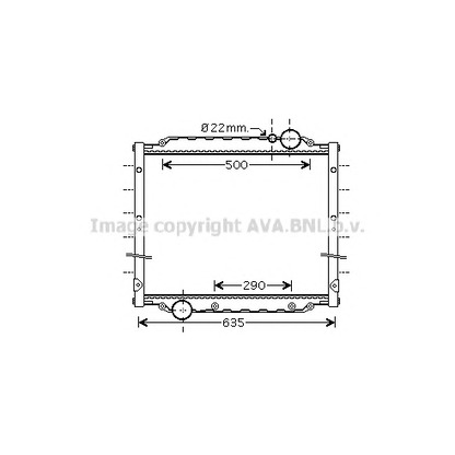 Photo Radiator, engine cooling PRASCO MN2045