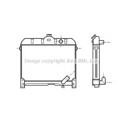 Photo Radiator, engine cooling PRASCO MS2044