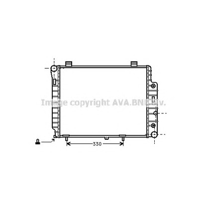 Photo Radiateur, refroidissement du moteur PRASCO MS2156