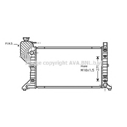 Photo Radiateur, refroidissement du moteur PRASCO MS2182