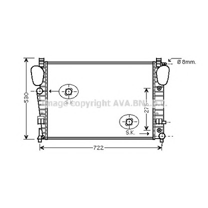 Photo Radiateur, refroidissement du moteur PRASCO MS2334