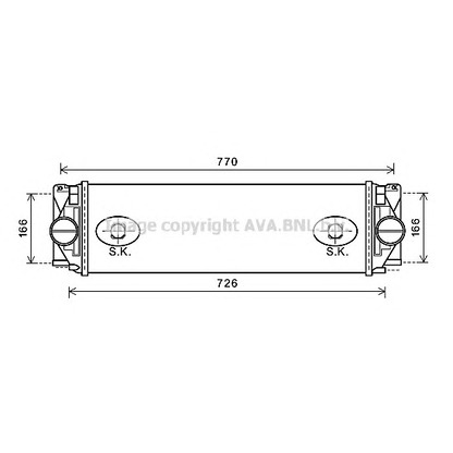 Photo Intercooler, échangeur PRASCO MS4582