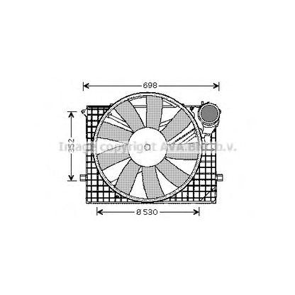 Photo Fan, radiator PRASCO MS7505