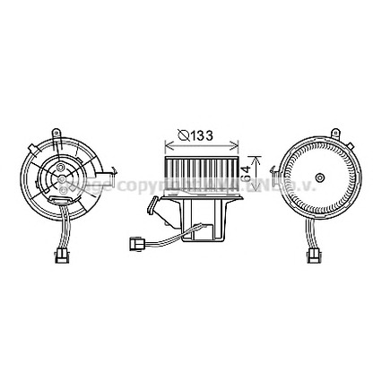 Foto Elettromotore, Ventilatore abitacolo PRASCO MS8630