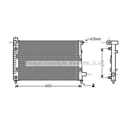 Foto Radiatore, Raffreddamento motore PRASCO MSA2282