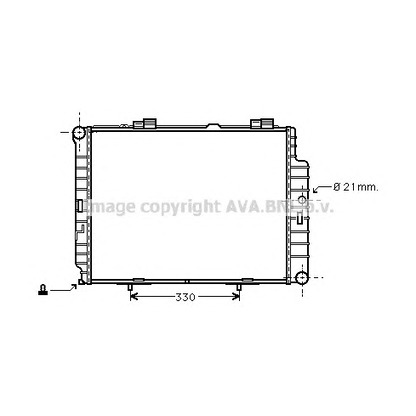 Photo Radiator, engine cooling PRASCO MSA2287