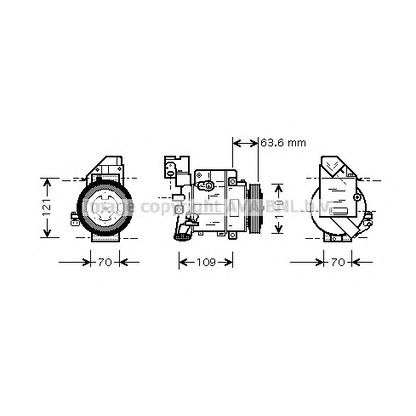 Photo Compressor, air conditioning PRASCO MSAK425