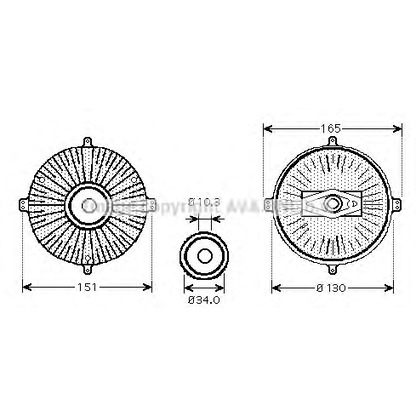 Foto Embrague, ventilador del radiador PRASCO MSC413