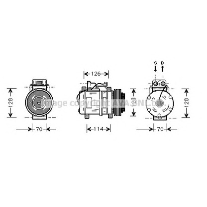 Foto Kompressor, Klimaanlage PRASCO MSK274