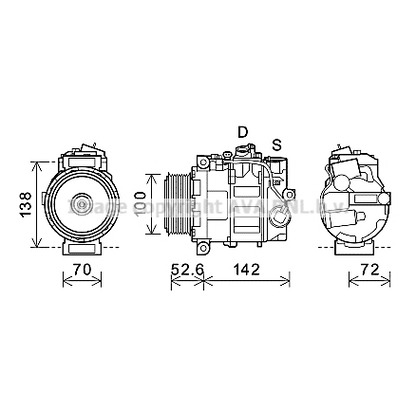 Photo Compressor, air conditioning PRASCO MSK639