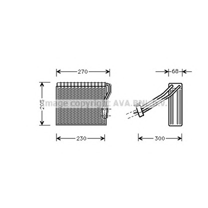 Photo Evaporator, air conditioning PRASCO MSV051