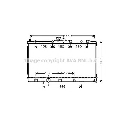 Photo Radiator, engine cooling PRASCO MT2199