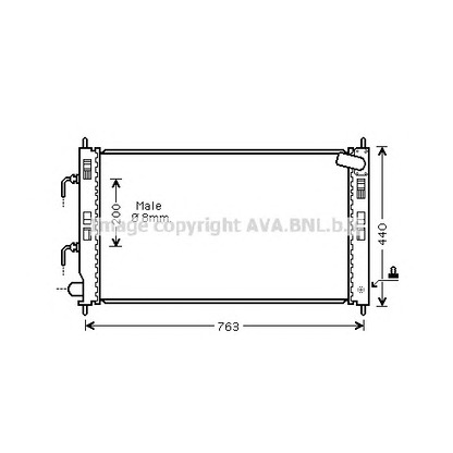 Photo Radiateur, refroidissement du moteur PRASCO MT2240