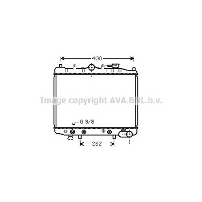 Photo Radiator, engine cooling PRASCO MZ2028