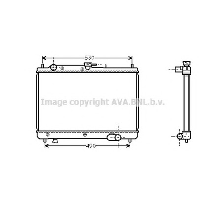 Photo Radiator, engine cooling PRASCO MZ2066