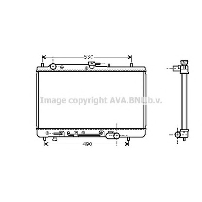 Photo Radiator, engine cooling PRASCO MZ2068