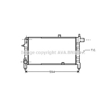 Photo Radiator, engine cooling PRASCO OL2074