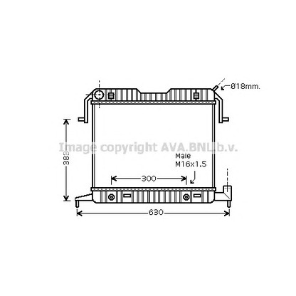 Photo Radiateur, refroidissement du moteur PRASCO OL2086