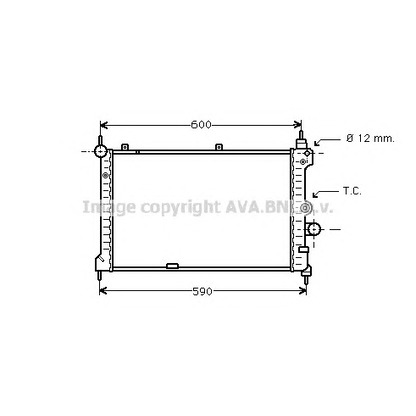 Photo Radiator, engine cooling PRASCO OL2127