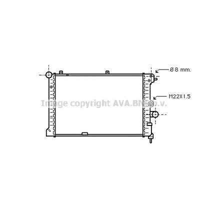 Photo Radiateur, refroidissement du moteur PRASCO OL2168