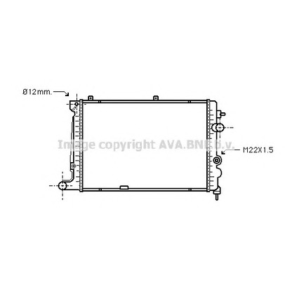 Photo Radiator, engine cooling PRASCO OL2174