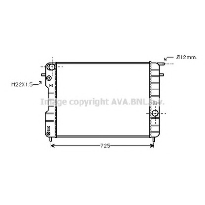 Photo Radiator, engine cooling PRASCO OL2239