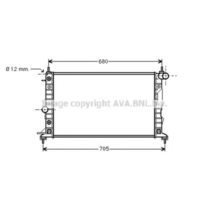 Photo Radiator, engine cooling PRASCO OL2324