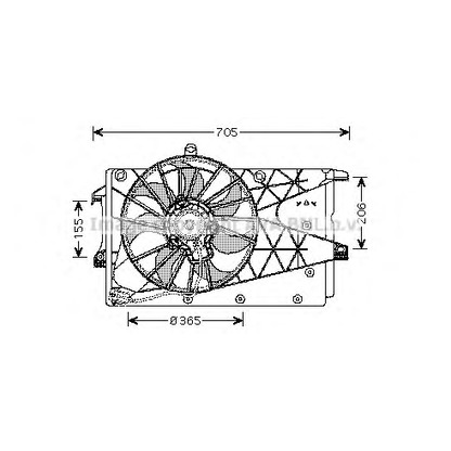 Photo Ventilateur, refroidissement du moteur PRASCO OL7526