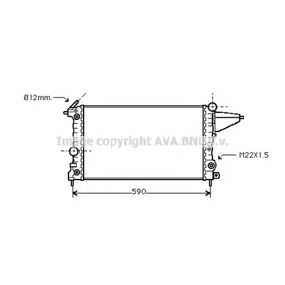 Photo Radiator, engine cooling PRASCO OLA2117