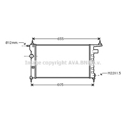 Photo Radiator, engine cooling PRASCO OLA2183