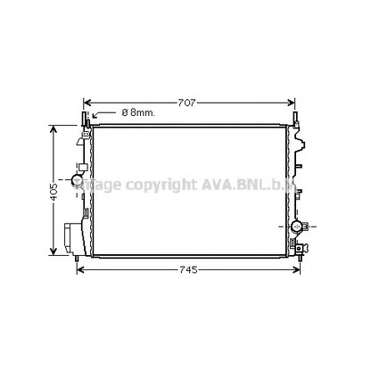 Photo Radiateur, refroidissement du moteur PRASCO OLA2396