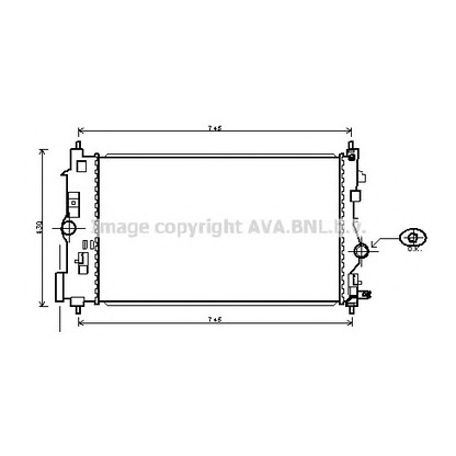 Photo Radiator, engine cooling PRASCO OLA2488