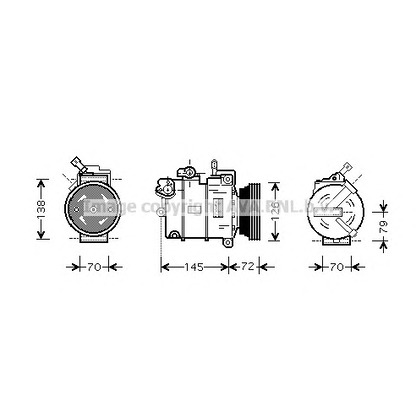 Photo Compressor, air conditioning PRASCO OLK376