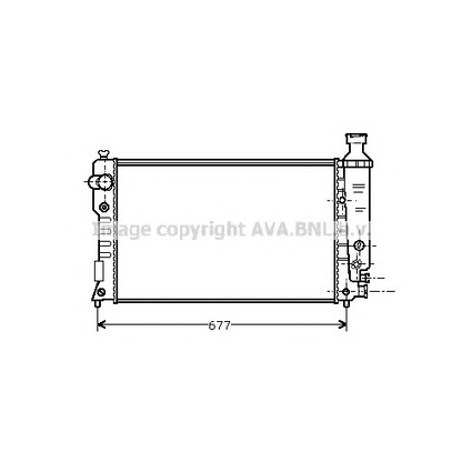 Photo Radiator, engine cooling PRASCO PE2126