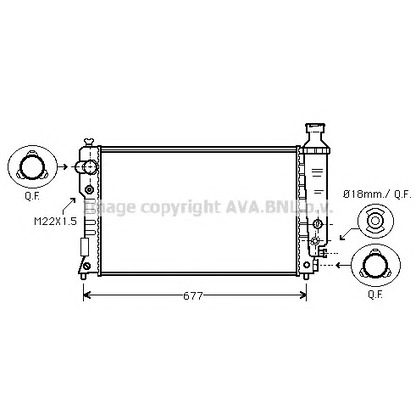 Photo Radiator, engine cooling PRASCO PE2127