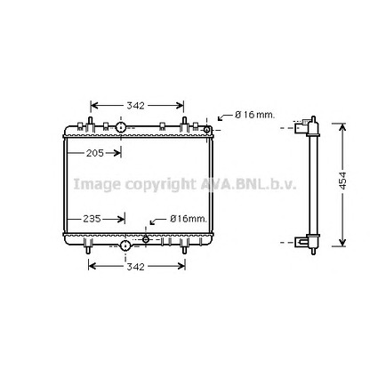 Photo Radiateur, refroidissement du moteur PRASCO PE2249