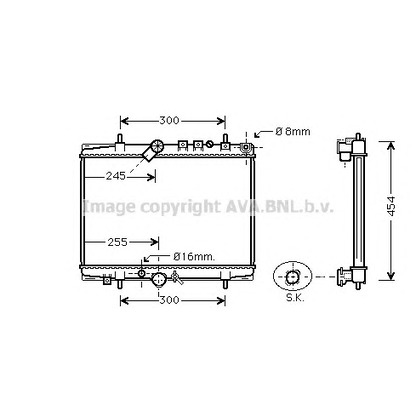 Photo Radiateur, refroidissement du moteur PRASCO PEA2217