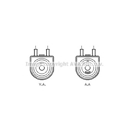 Photo Oil Cooler, engine oil PRASCO PEA3285