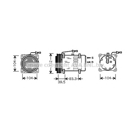 Photo Compressor, air conditioning PRASCO REK084