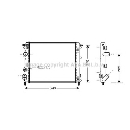 Photo Radiator, engine cooling PRASCO RT2302