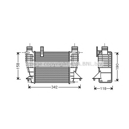 Photo Intercooler, échangeur PRASCO RT4338